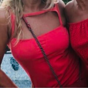 DSWUARED2 designer sexy Red mini Dress Italy XL runs small
available in White